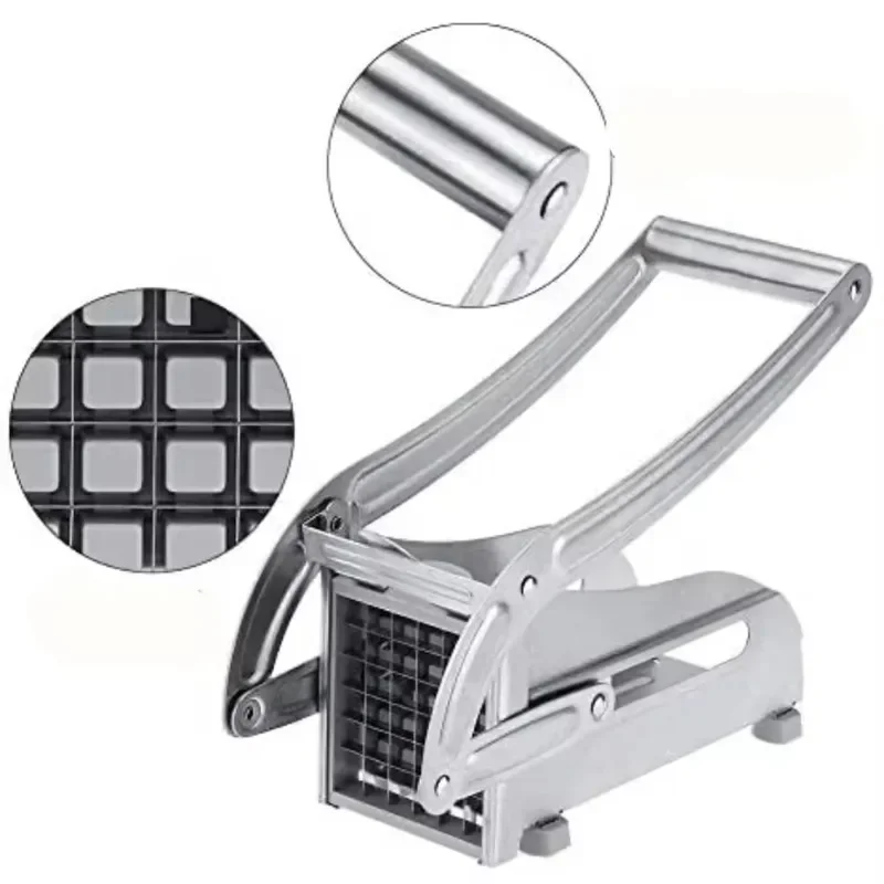 Manual Potato Cutter Meat Chopper Dicer Cutting Machine Stainless Steel French Fries Slicer Potato Chips Maker Tools for Kitchen