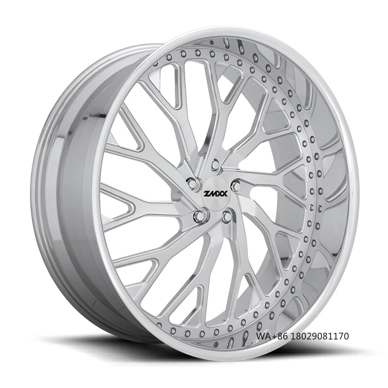 ZMXX 2ピース鍛造ホイール 18 19 20 21 22 24 26インチ 車用アルミホイールリム 乗用車ホイール 18