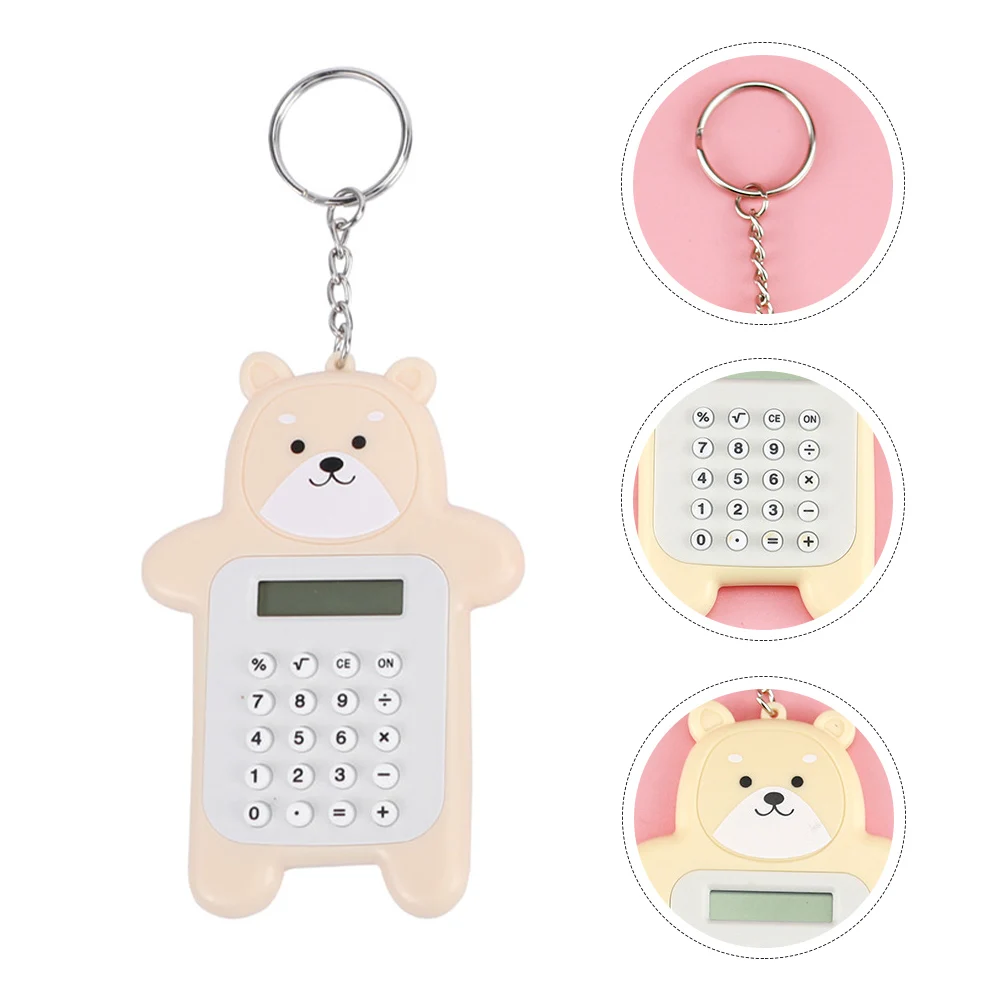 

Calculator Keychain Hanging Decoration Cartoon Mini Plastic Bag Pendant Decorate Small