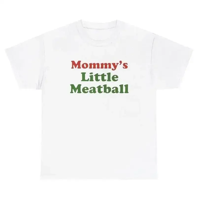 Mommy s Little Meatball T Shirt Funny Italian Mom Silly Cringe Gift Tee