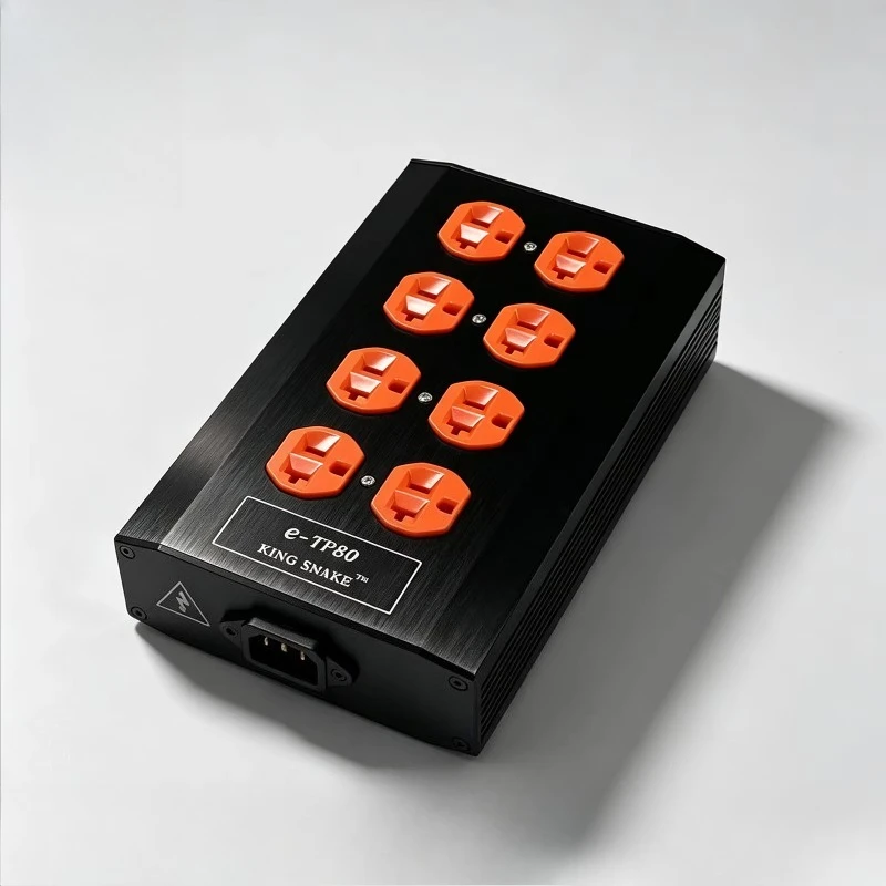 High-Performance HIFI 8-Outlet Desktop Power Board, US Plug Pure Copper Power Distribution for Audiophile Grade Audio Equipment