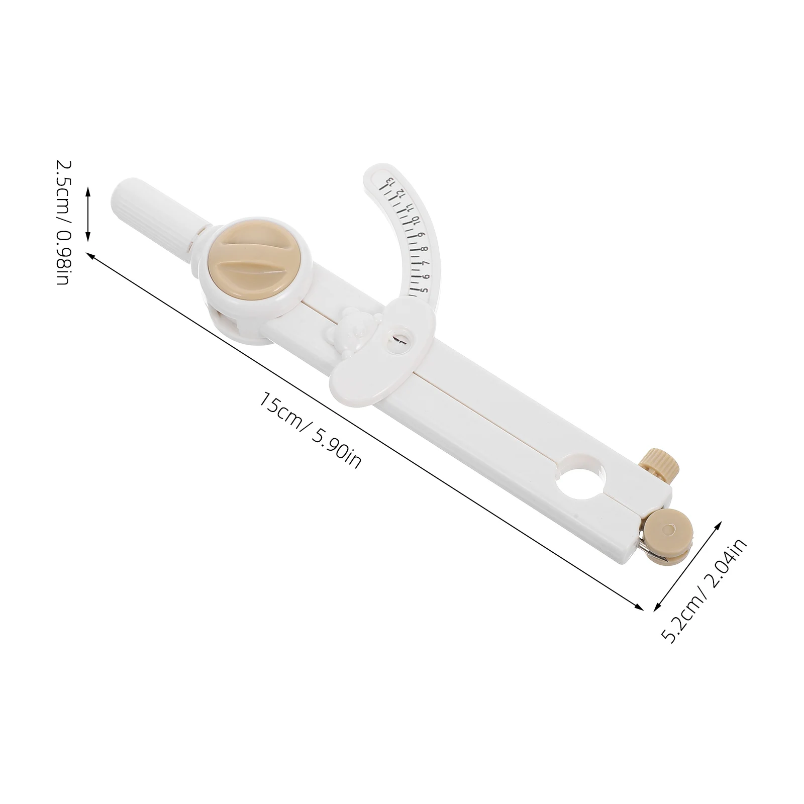 Digital Measurement Tool for Drawing Arcs High Accuracy Plastic Geometry Circle Maker Scribe for Education