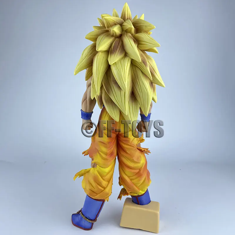 Dragon Ball Z Son Goku SSJ3 Figure Replaceable Hands Super Saiyan 3 Goku Action Figures 32CM PVC Collection Model Toys