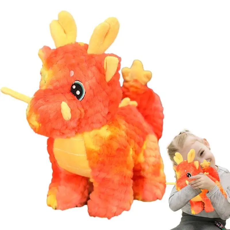 Year Of The Dragon Stuffed Animal Lucky New Year Doll Cartoon Stuffed Dragon Plushie Dolls For Kids Boys Girls Christmas Gifts