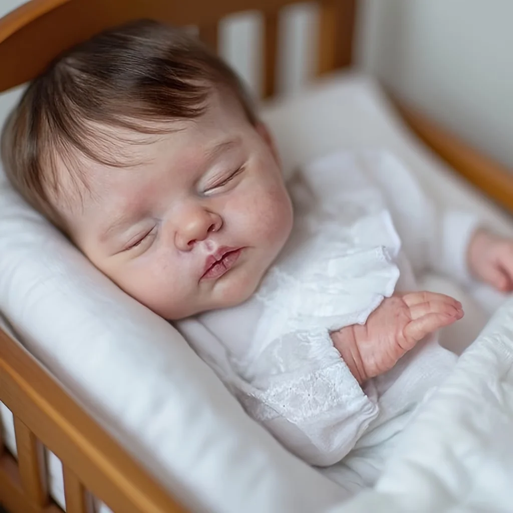 

13Inch/33cm Open Mouth&Rooted Hair Painted Solid Silicone Reborn Girl Doll Newborn Dolls bebe reborn de silicona Perfect Gift