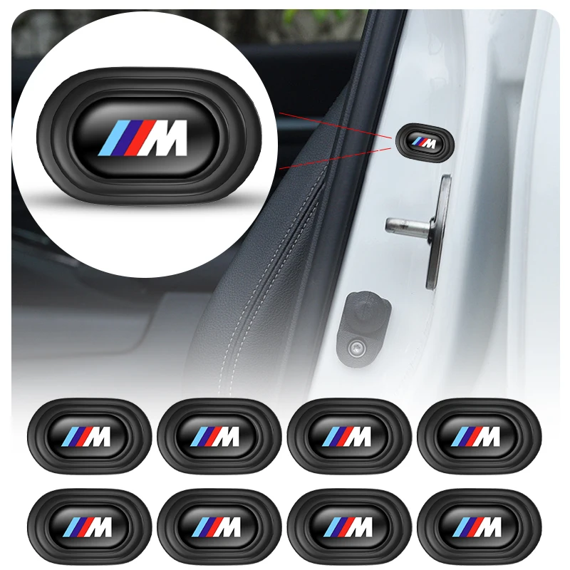 Car Door Shock Absorber Gasket Mat Anti-Collision Silicone Sticker Pads For BMW M Power Sport M1 M3 M4 M5 M6 X3 X4 X5 X6 G30 G20 