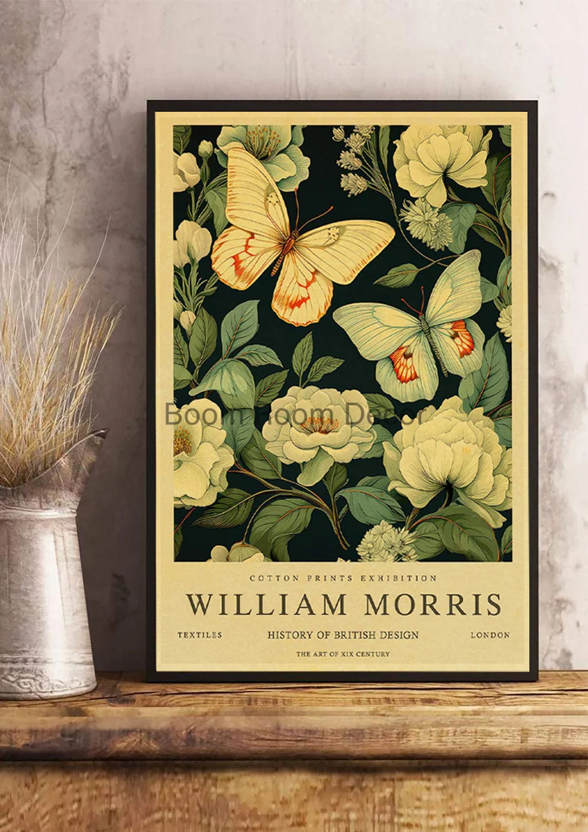 Vintage William Morris Posters Nostalgia Kraft Paper Print Coffee Home Decoration Chambre Bedroom Aesthetic Canvas Painting