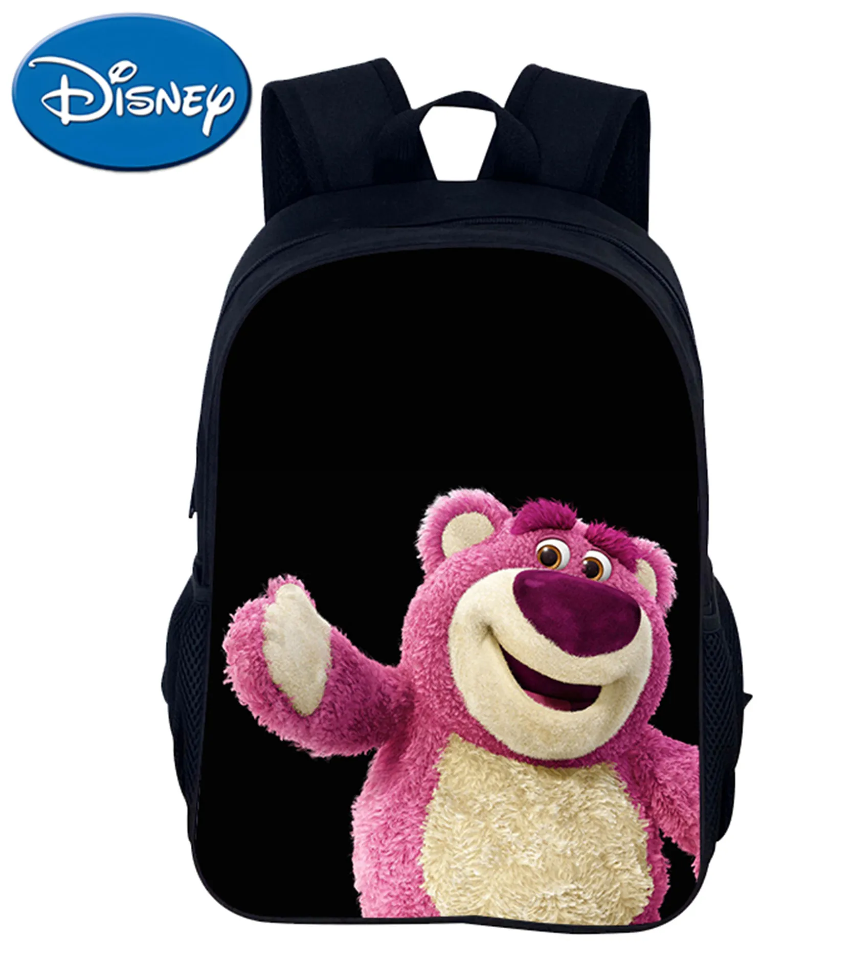 Casual Lotso Huggin Bear Backpack Kids Cute Cartoon Bookbag-Student Back to School Knapsack Durable Outdoor Rucksack