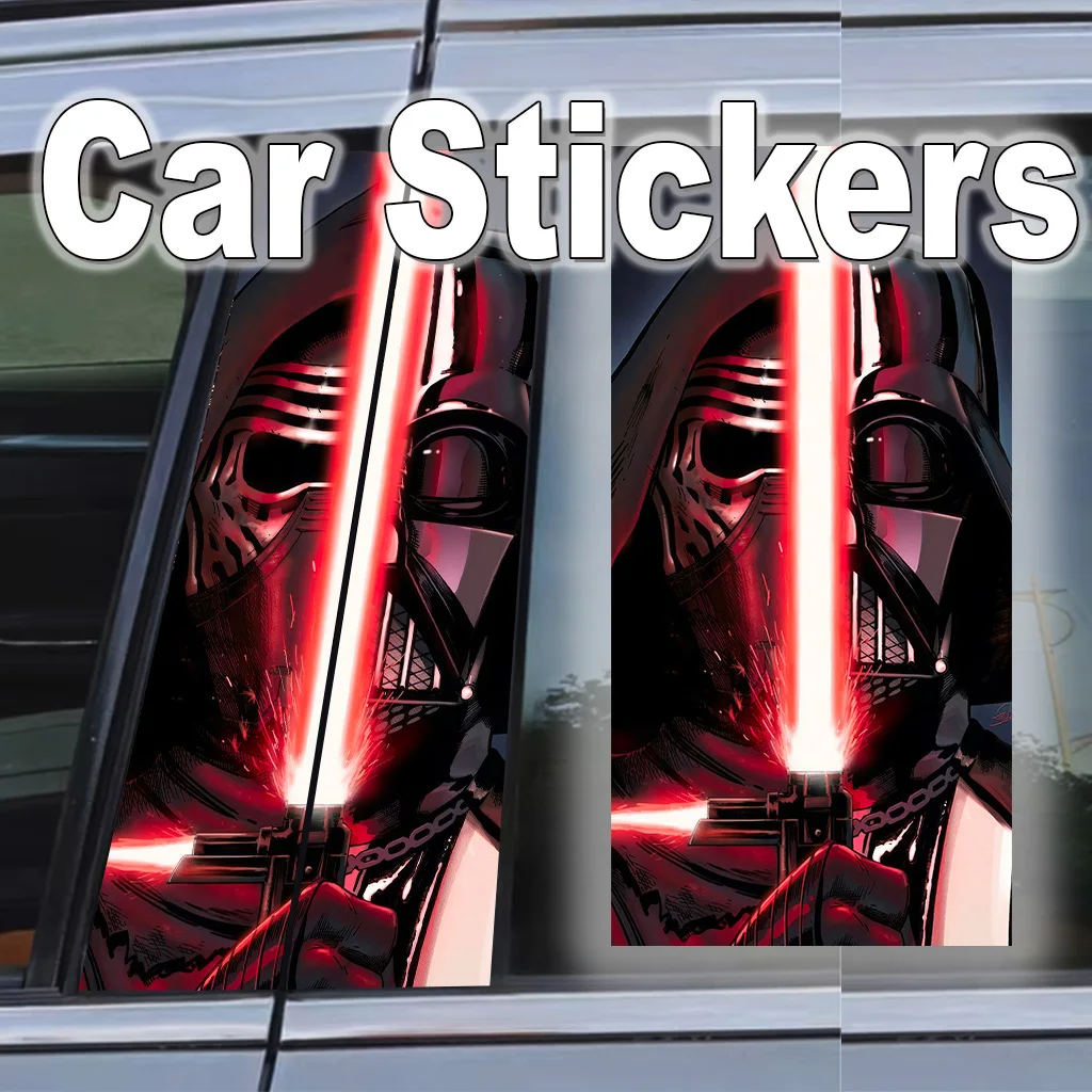 

Star Wars Car B Pillar Sticker Decal Luke Skywalker JDM Accessorie Waterproof Self-adhesive Poster Scratch Resistant Darth Vader
