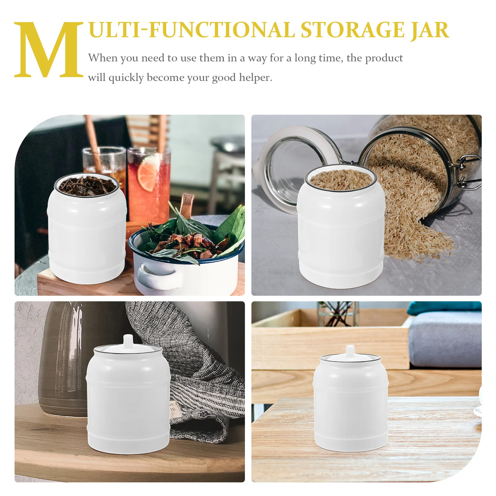 1 шт. элегантный керамический держатель для хранения продуктов, герметичная крышка для чая, кофе, белая керамическая банка для хранения продуктов питания