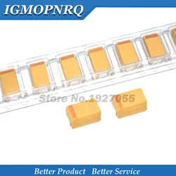 10pcs Type D 100UF 150UF 220UF 330UF 470UF 680UF 2.5V 4V 6V 6.3V 10V 16V 25V 35V 50V 4.7/6.8/10/15/22/33/47UF Tantalum Capacitor
