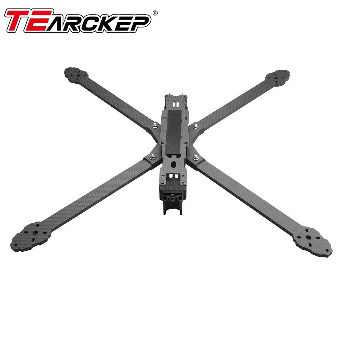 TEARCKEP GX-V4 13/15 inch Positive X-type FPV large long-distance fiber optic traversing aircraft carbon fiber rack