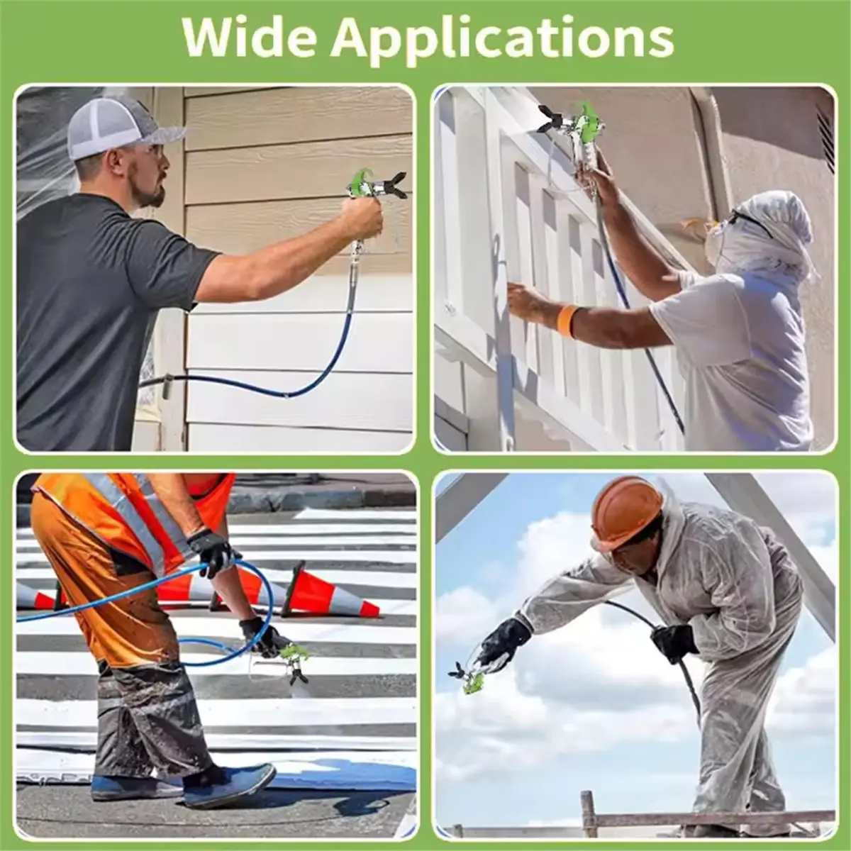 High Pressure Airless Paint Kit with 6 Tips and 5 Filters for Efficient Spraying