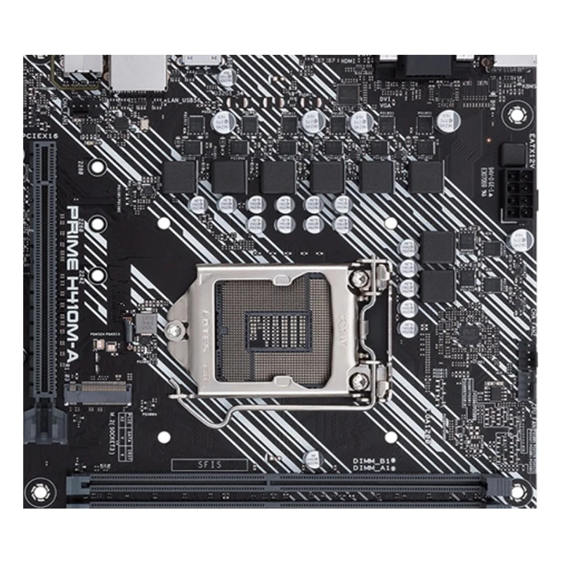 Gebruikt Voor Intel PRIME H410M-A moederbord originele H410 DDR4 64 GB LGA 1200 USB3.0 SATA3 PCI-E 3.0 Desktop Moederbord