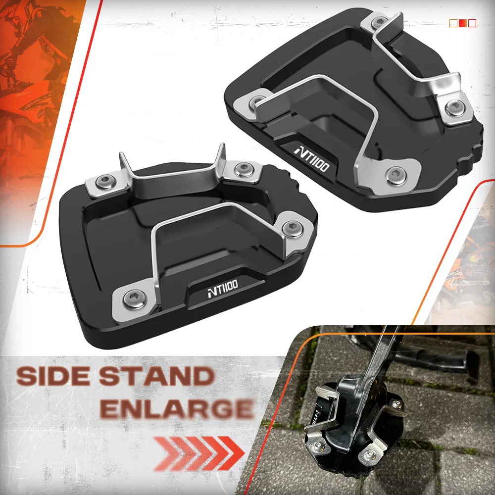 

NT1100 Motorcycle Accessories FOR HONDA nt NT 1100 nt1100 DCT 2022 2023 Foot Side Stand Extension Kickstand Enlarger Pad Plate