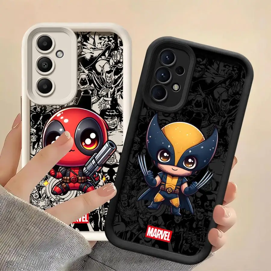 

Case for Samsung Galaxy A56 A16 A23 A12 A24 A13 A26 A22 A33 A36 A34 A32 A14 TPU Soft Cute Marvel Deadpool Wolverine