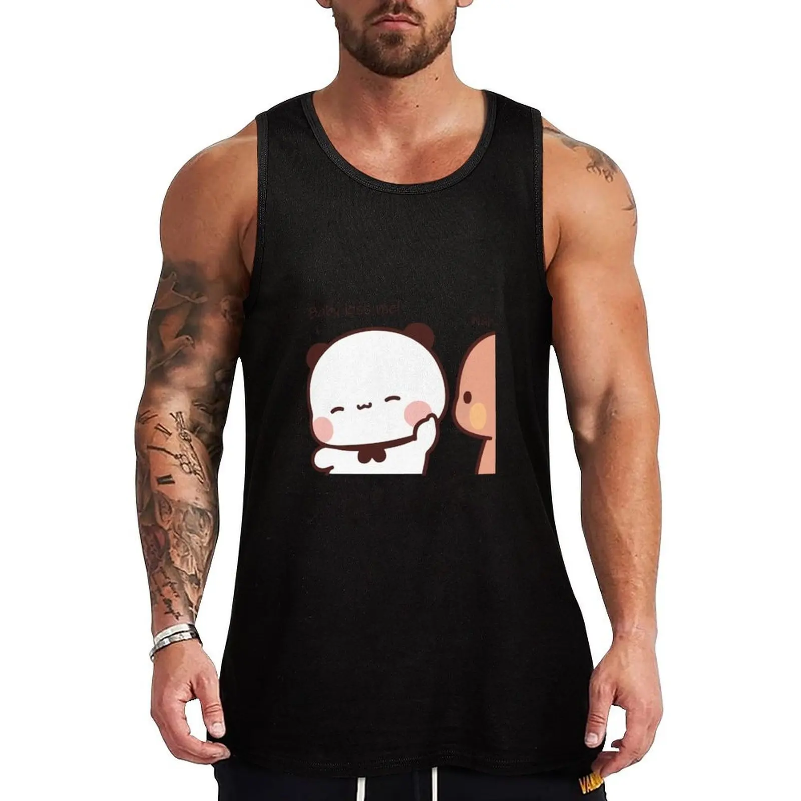 Bubu and Dudu Sharing A Sweet Moment Tank Top Soft Basic Tank Top Breathable Sleeveless Daily Shirt
