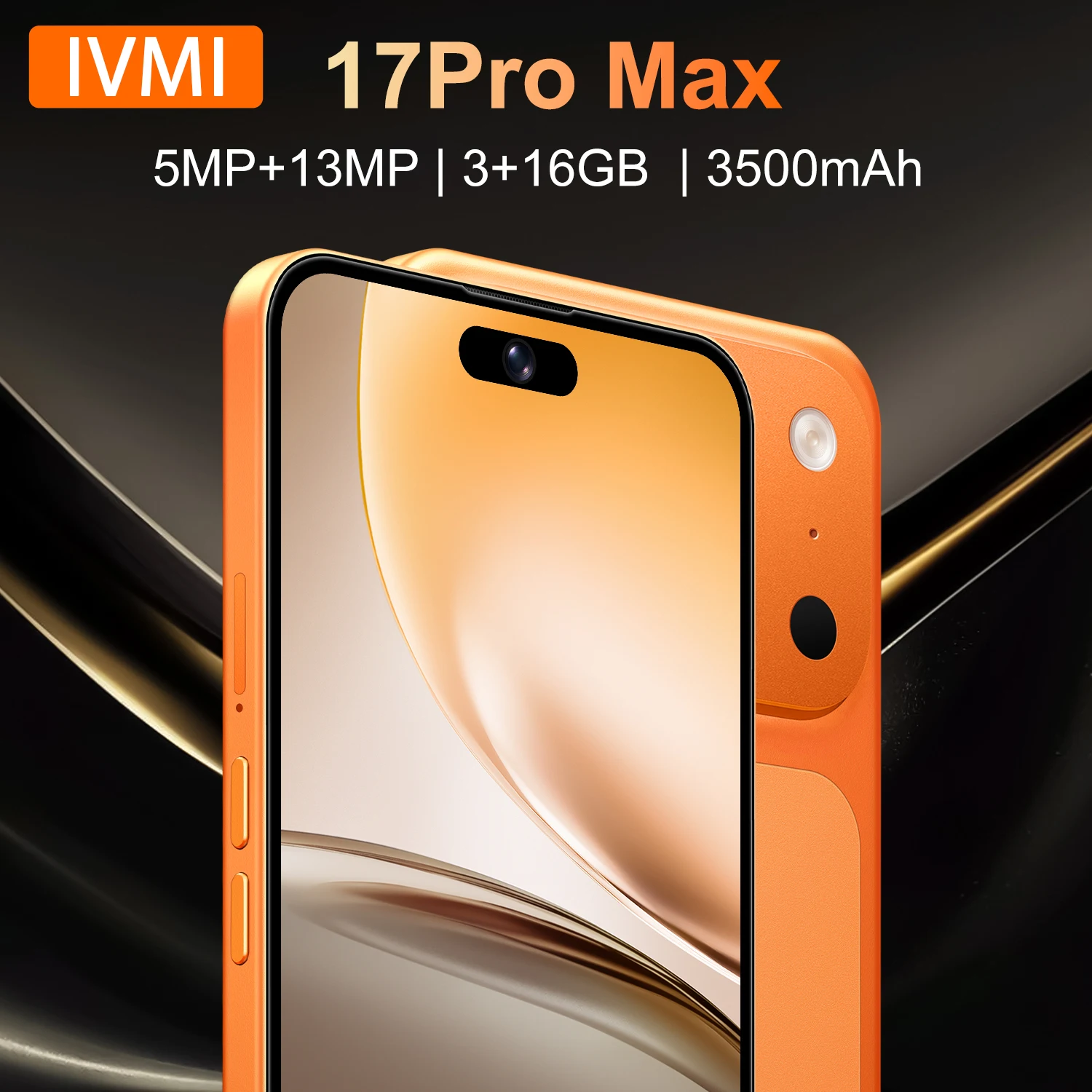 IVMI Smartphone 17Pro Max 4G Dual Card Dual Standby Android10.0 3GB RAM 16GB ROM Global Version 3500mAh Battery Mobile Phones
