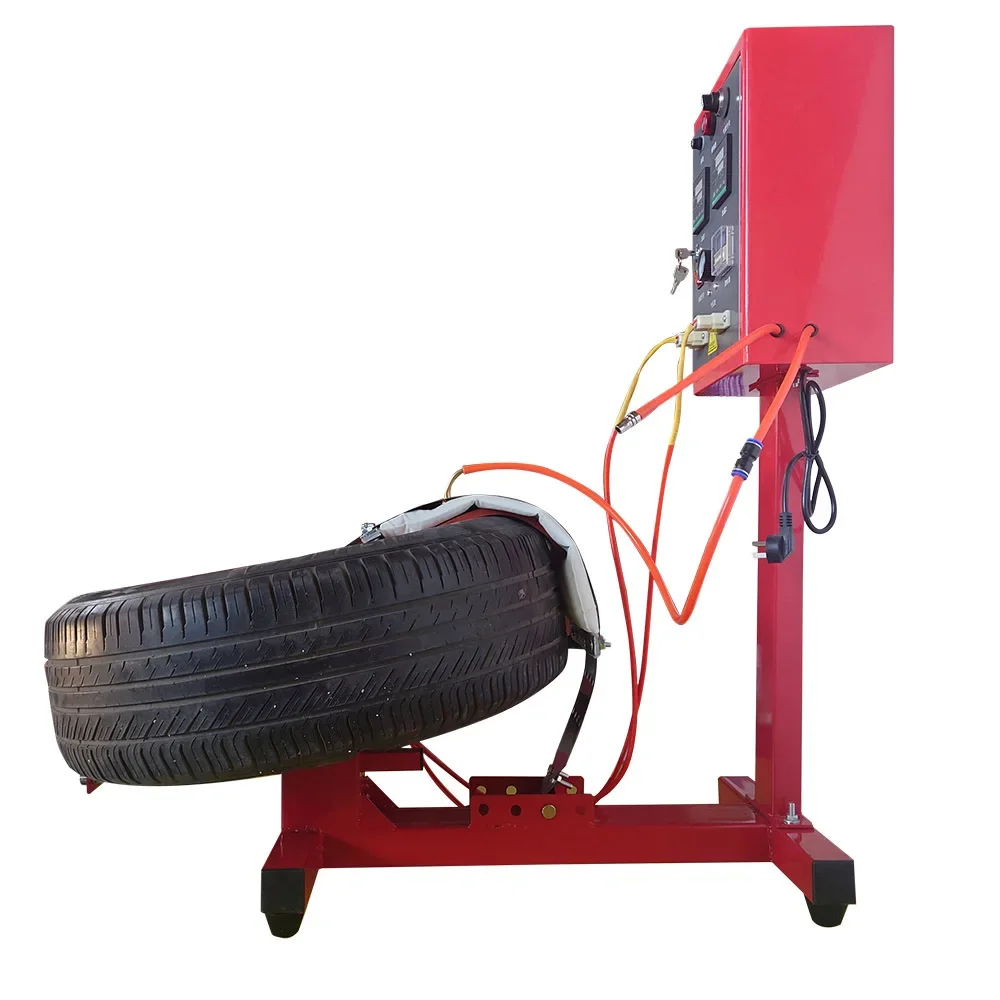 Simple horizontal tire repair vulcanization hot repair tire ironing machine repair sidewall puncture