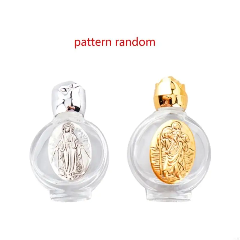 

U2JC пустая бутылка святой воды с крышкой прозрачного стекла Организатор Молятся