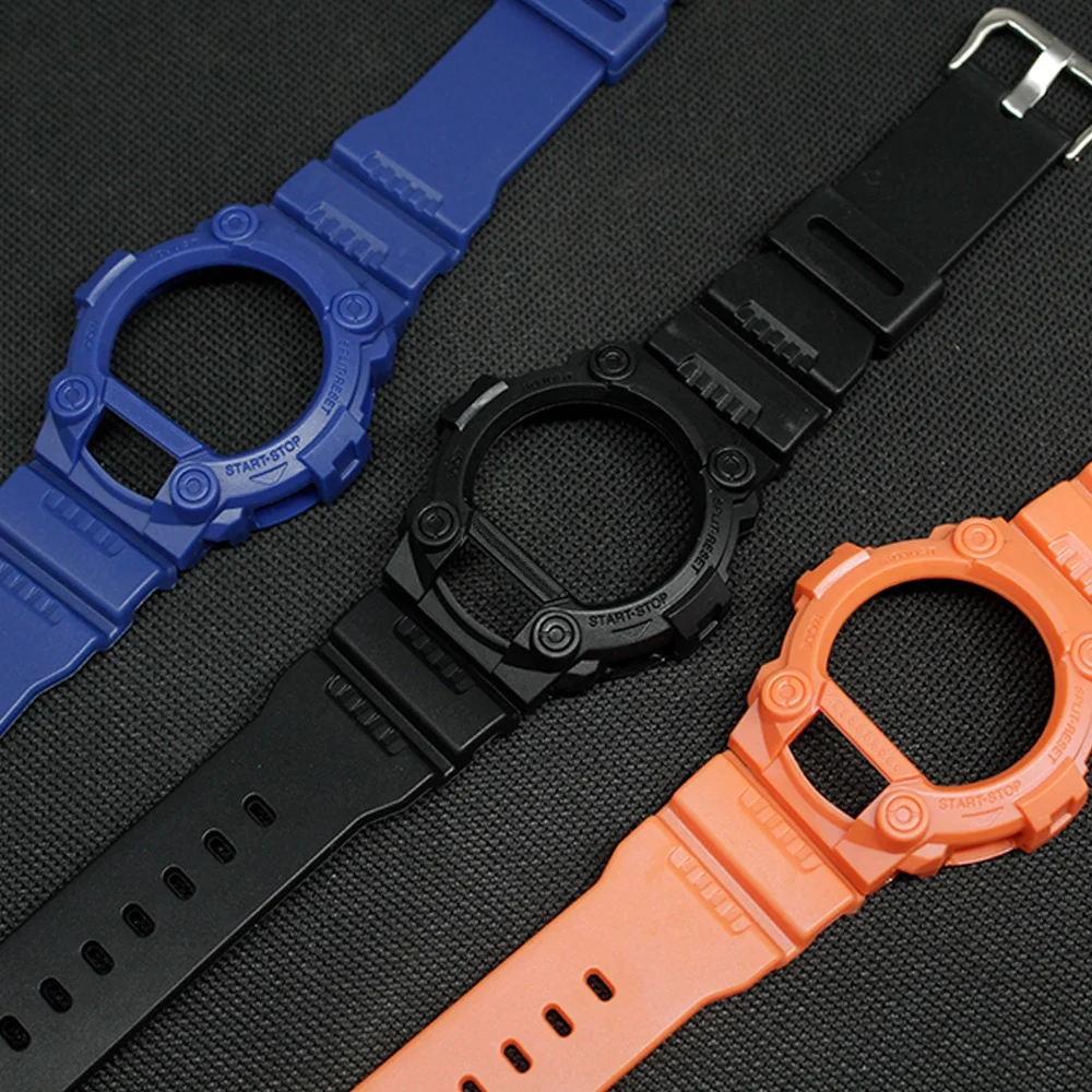 Pulseira + moldura para G-7900 GW-7900 pulseira de relógio à prova d'água pulseiras e capas moldura