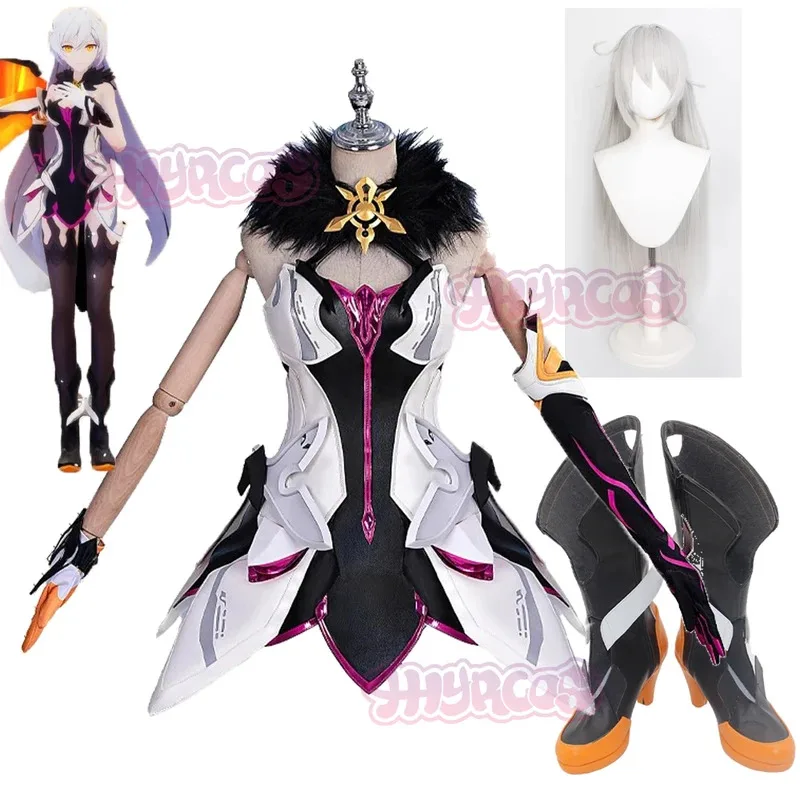 

Серия Collab: игра Honkai Impact 3 Herrscher of the Void Kiana, карнавальный костюм на Хэллоуин, парик, аксессуары для обуви mb.3