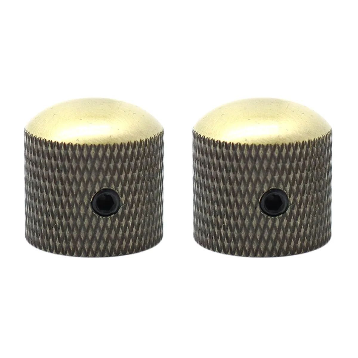 

2 шт. металлические купольные ручки громкости тона, ручки регулировки скорости гитары и винт с шестигранной бронзой