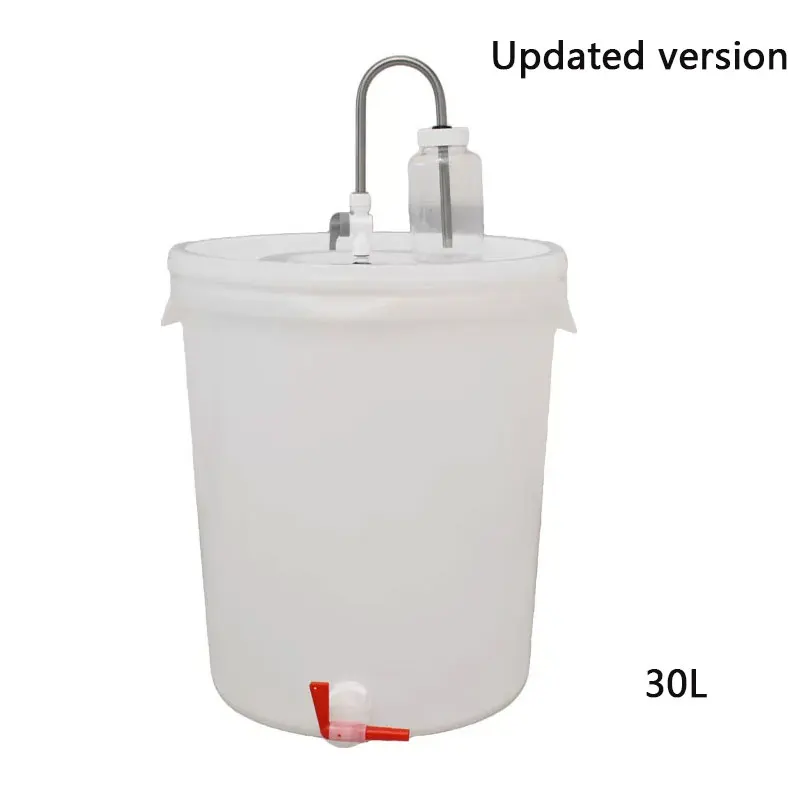 

30L Beer Fermentation Barrel Kit with Airlock And Tap Updated CO2 Release Bottle Homebrewing Equipment for Brewing Beer