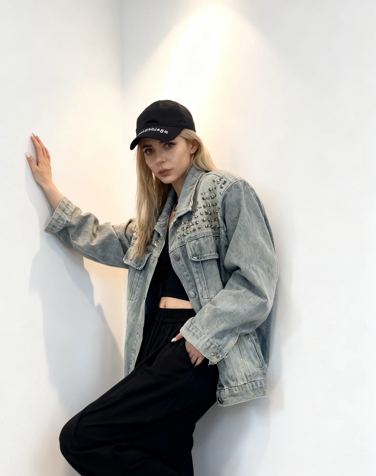 

Biker Jackets Womens Jacket Sleeveless Autumn Leather Khaki Beige Cropped Buttoned College Preppy Students Chic Modern Outdoors