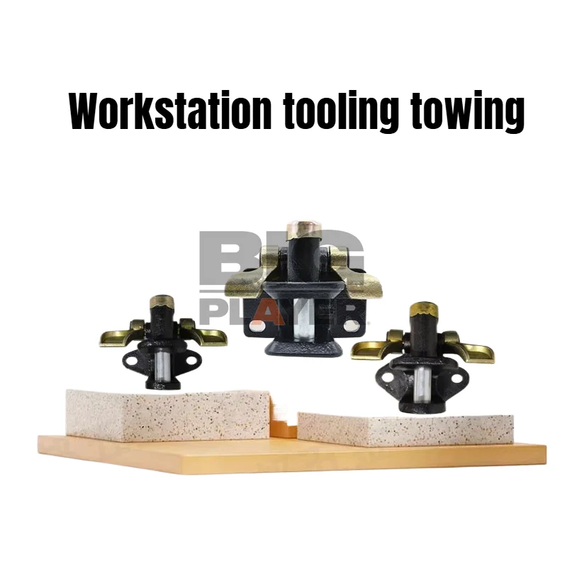 Rear Traction 2-hole & 4-hole Turnover Rack for Workstation Tools, Logistics Trolley Accessories, Hook and Towing Hook Rack