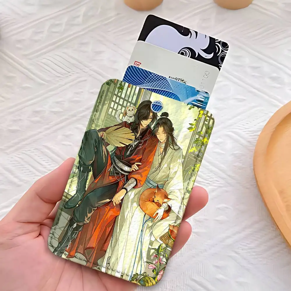 H-Heaven Officials Blessings カスタム アクセス カード ケース レザー カード ホルダー 交通カード ケース ギフト