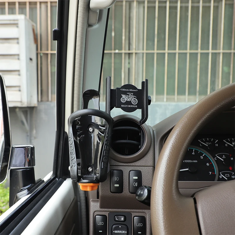 Car Central Control Multifunctional Mobile Phone Holder Water Cup Holder For Toyota LC71 LC76 LC79 2009+  Car Accessories view 5