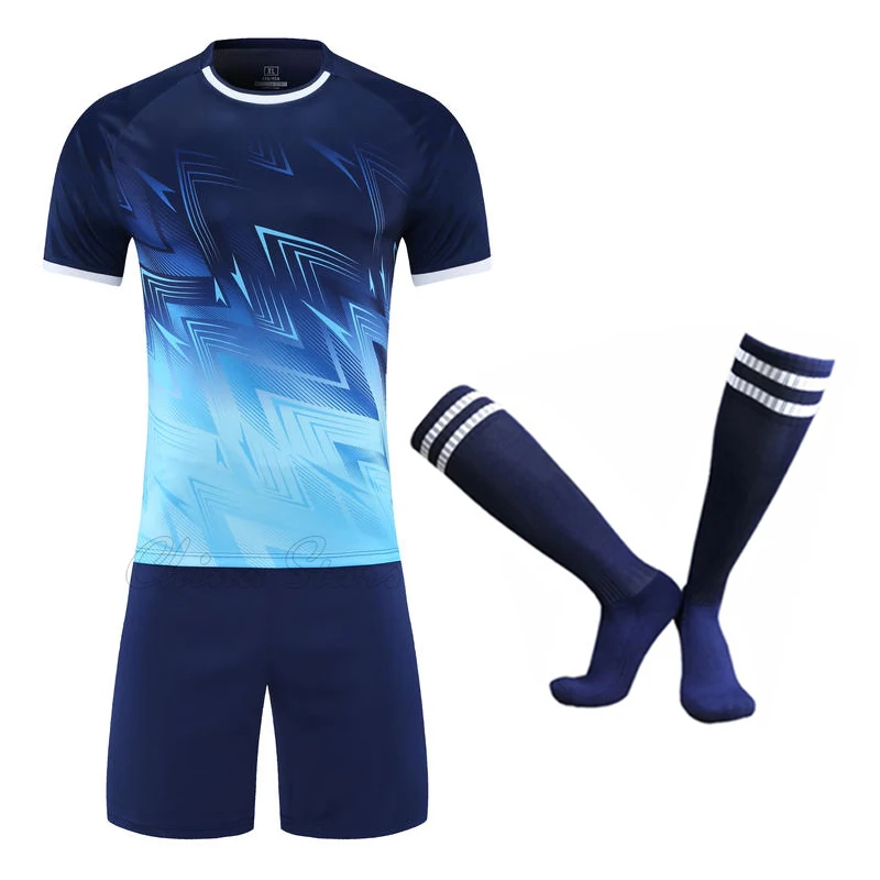 Men Soccer Jerseys Sets 2024 Boys Girls Football Shirts Sportswear Youth Kids Football Training Uniforms Tracksuits with Socks