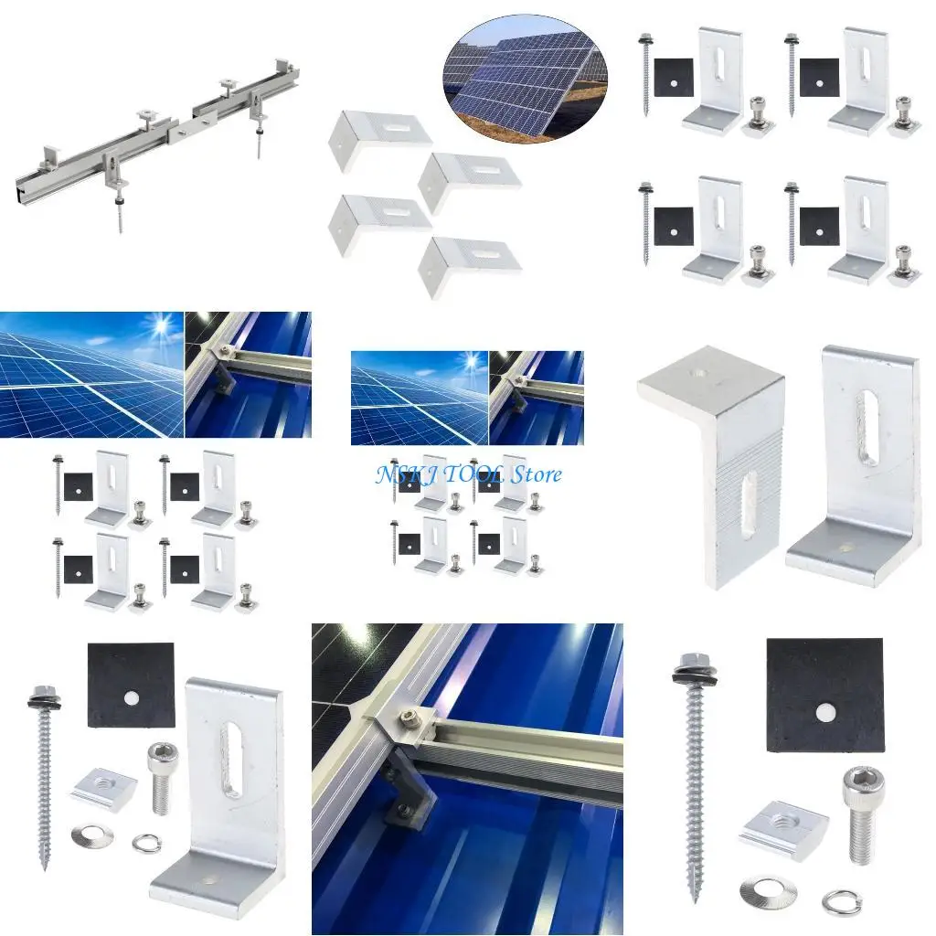 

L8RC Aluminum Solar Panel Mounting Bracket Roof Mount L Bracket Solar Bracket