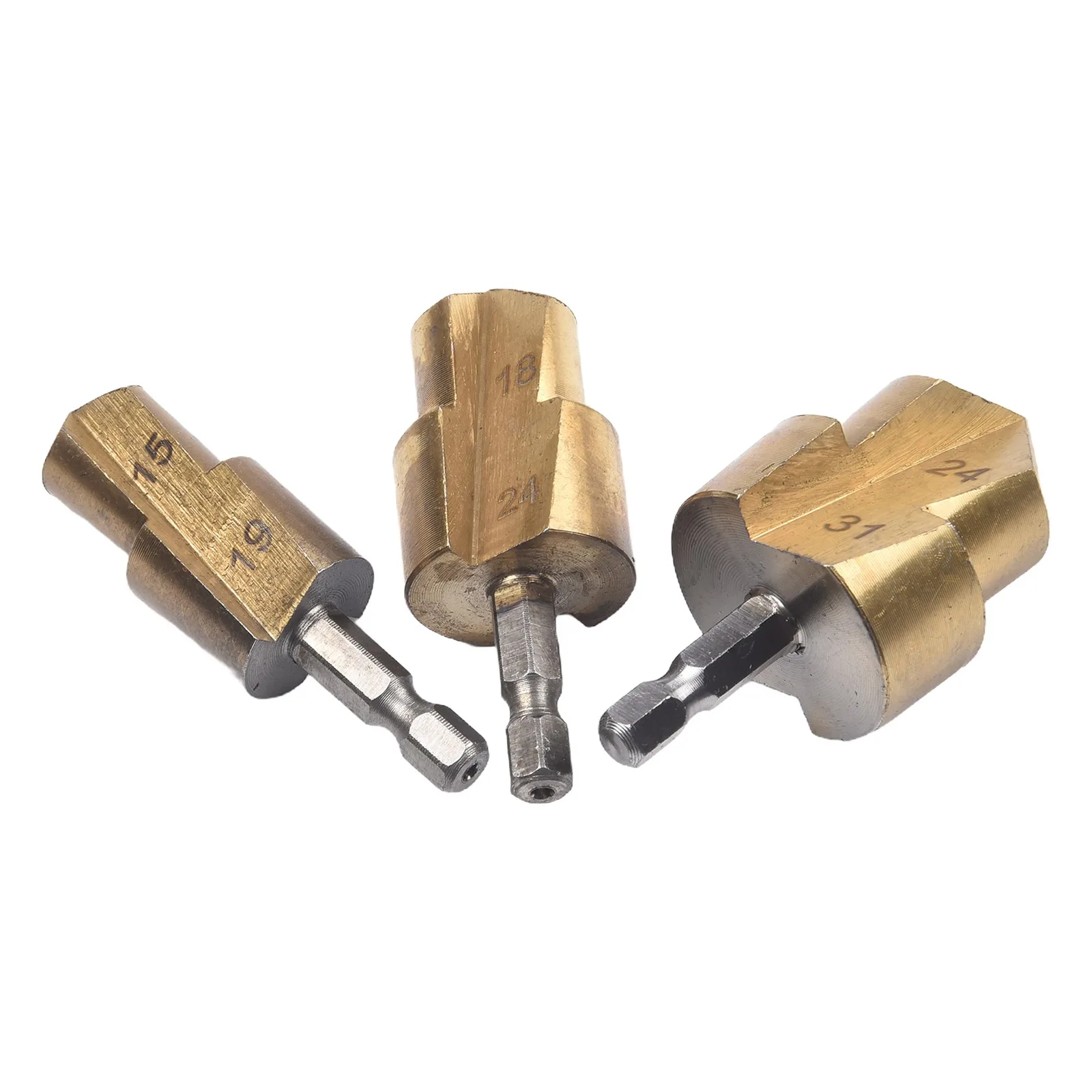 

Drill Bit 6.35mm Hexagonal Shank Drill Bit Water Pipe Expansion Drill Punch Plumber Tool Accessories And Parts