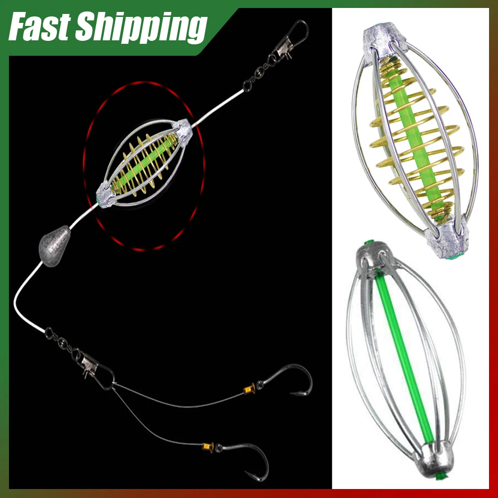 

1pc Fishing Flower Basket Styling Feeder Cage Sinker Fishing Bait Spring Thrower Feeder Tool Fishing Tackle Tool Accessories