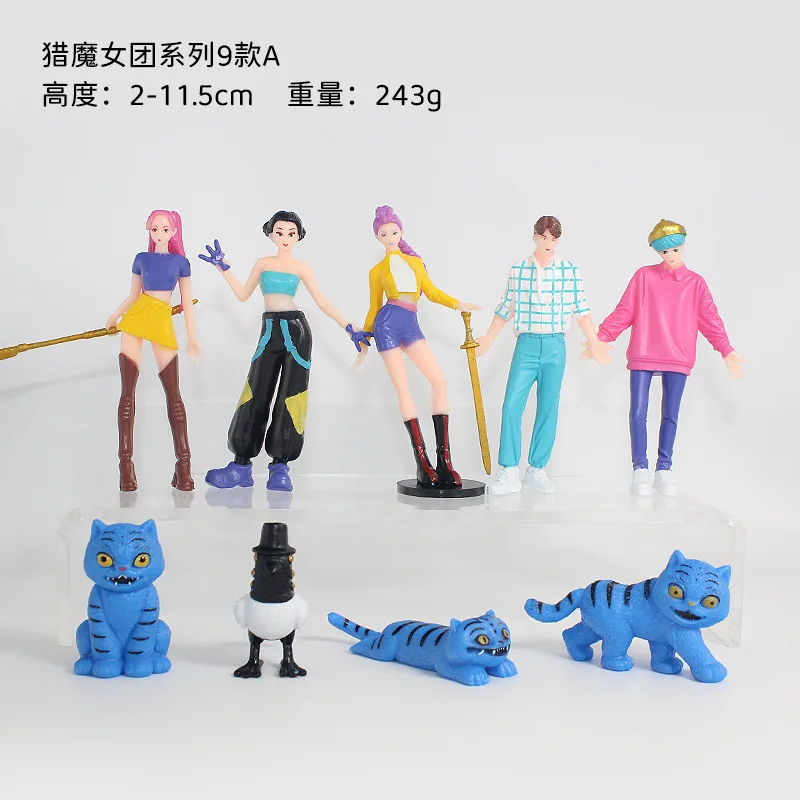 Anime Kpop Demon Hunters Figure Model Toy PVC Cartoon Gaming Peripherals Desk Decoration Collection Figures Model Toy For Gifts