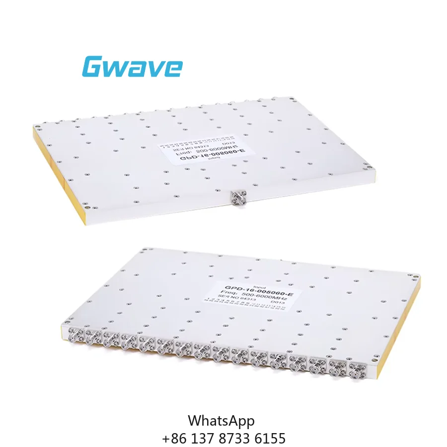 Gwave GPD-16-005060-E 16-Way For Power Divider 50 Ohm RoHS Compliant For Telecom 0.5 GHz To 6 GHz Rated At 30 Watts