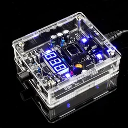 New Transparent LED Tattoo Power Supply Dazzle Acrylic Professional Power Rotary Tattoo Machines Pen Coil Makeup Tattoo Supply