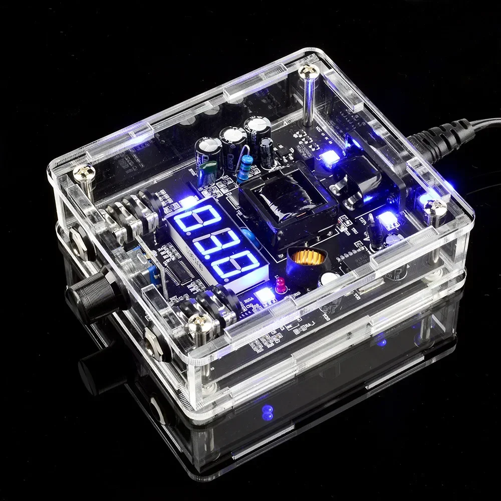 New Transparent LED Tattoo Power Supply Dazzle Acrylic Professional Power Rotary Tattoo Machines Pen Coil Makeup Tattoo Supply