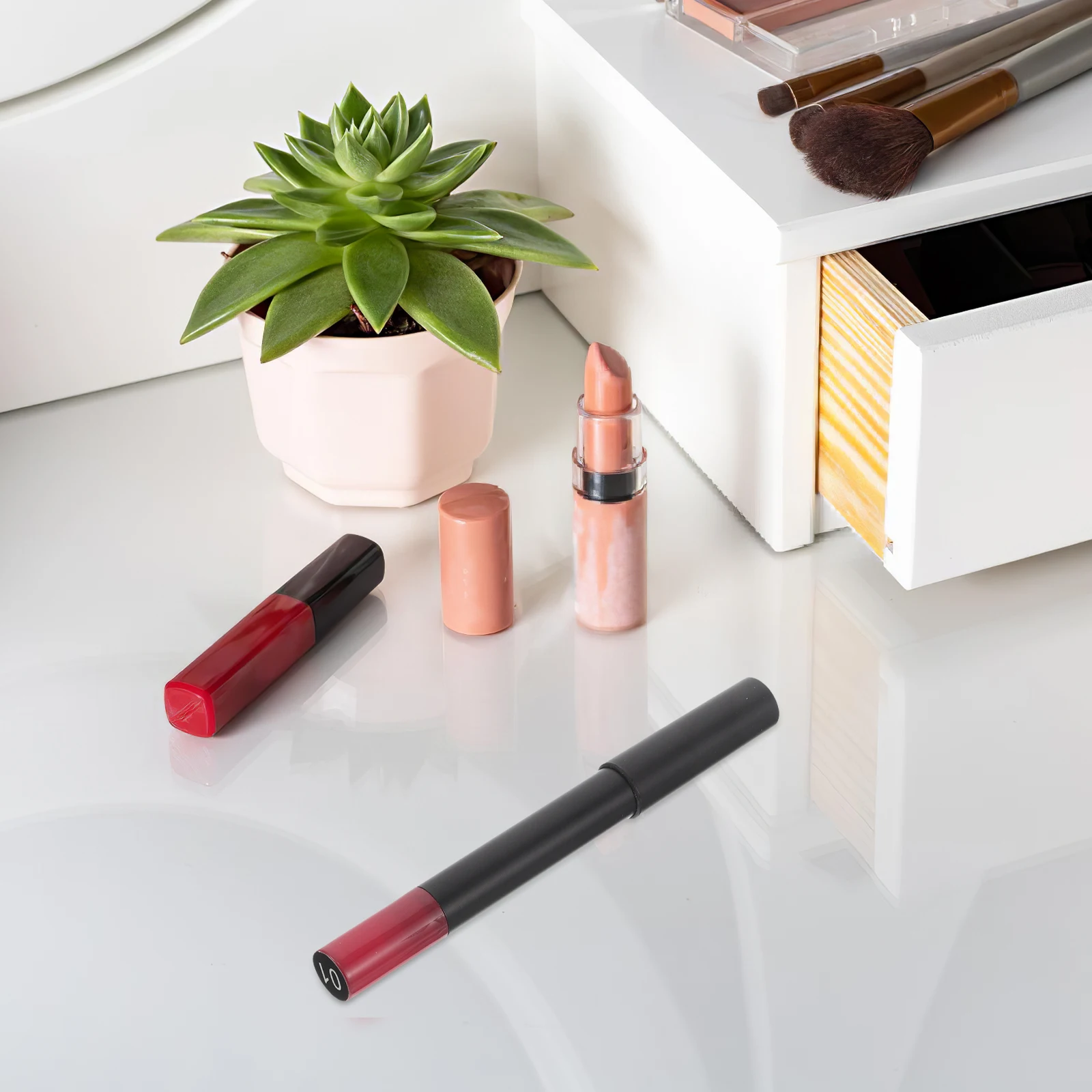 Caneta delineadora labial, fornecimento feminino, ferramenta de maquiagem, creme de desenho, acessório, batom