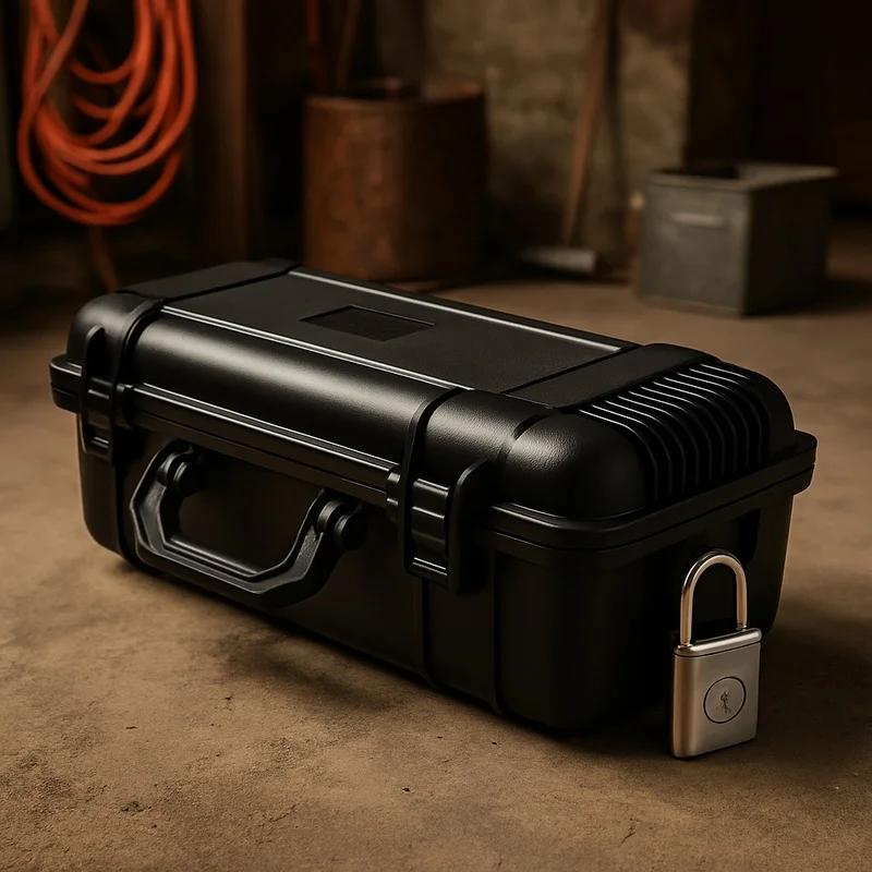 Durable Hard Case with Foam Lining for Tools and Cameras, Shock-Resistant Protective Organizer, Multiple Sizes Available