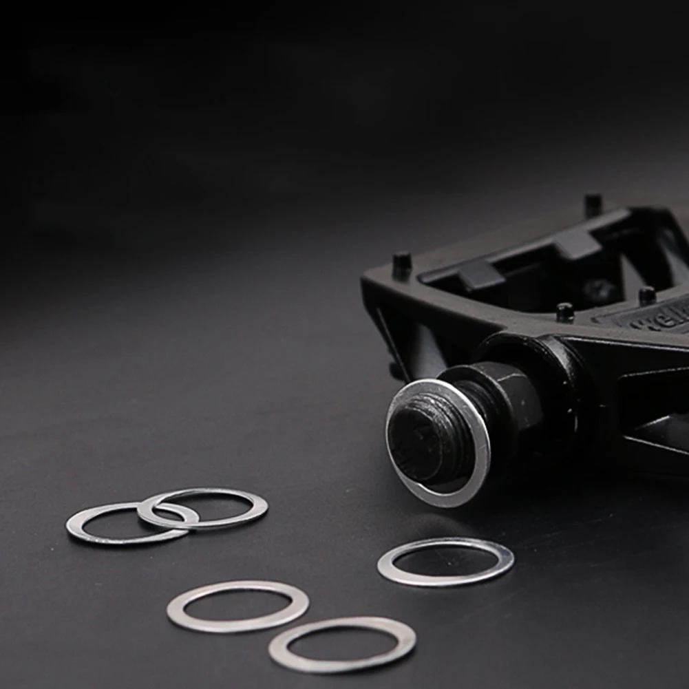 

10 шт., проставка для педали горного велосипеда, кривошип, велосипедные алюминиевые кольцевые шайбы, практичная езда, практичный защитный аксессуар