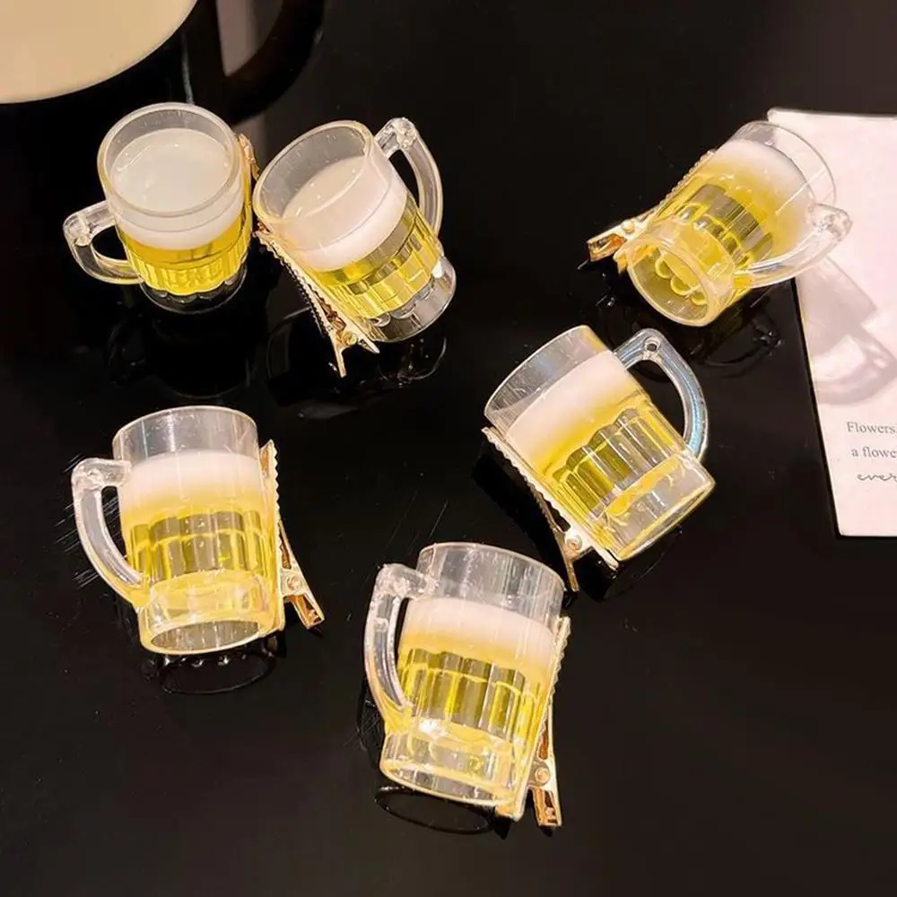 

Милая заколка для волос, заколка для волос с пивом, аксессуары для волос, забавный зажим в виде утконоса, модный декор, полезная заколка для волос, небольшие принадлежности, мини-заколки сбоку