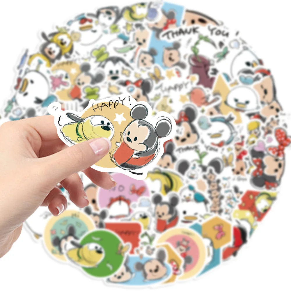 10/30/50pcs Disney Tsum Tsum Mickey Mouse Stickers Cute Cartoon Kid Sticker Toy Laptop Guitar Phone Funny Anime Graffiti Decals