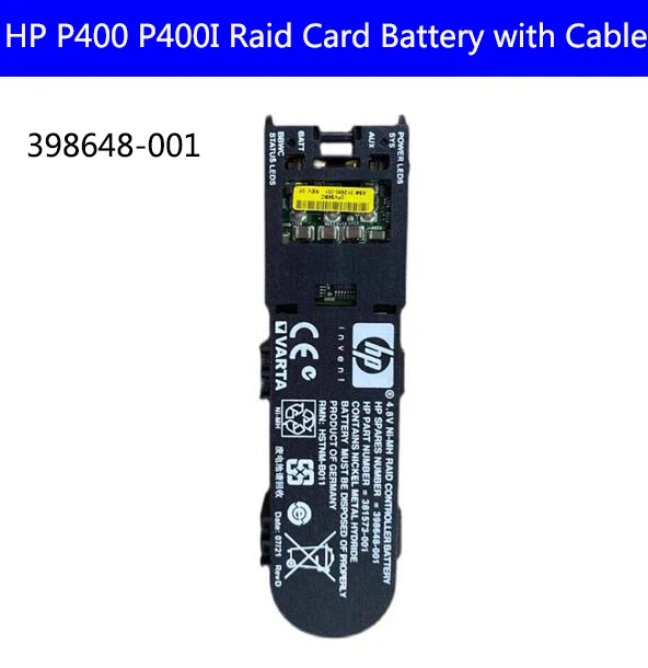 High Quality Original for HP P400 P400I Riad Card battery with cable 398648-001