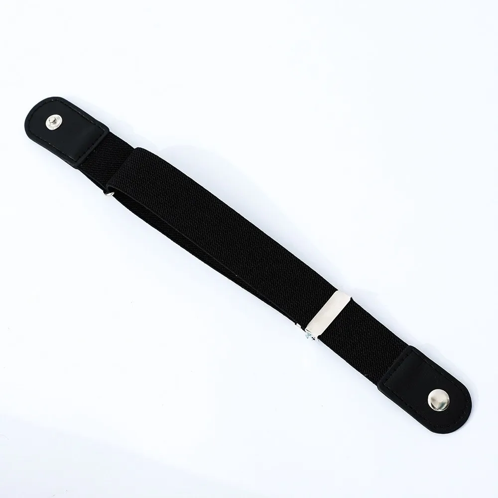 2pcs/set New No Buckle Elastic Belt Adjustable Canvas Stretch Belt Invisible Waist Belt Jeans
