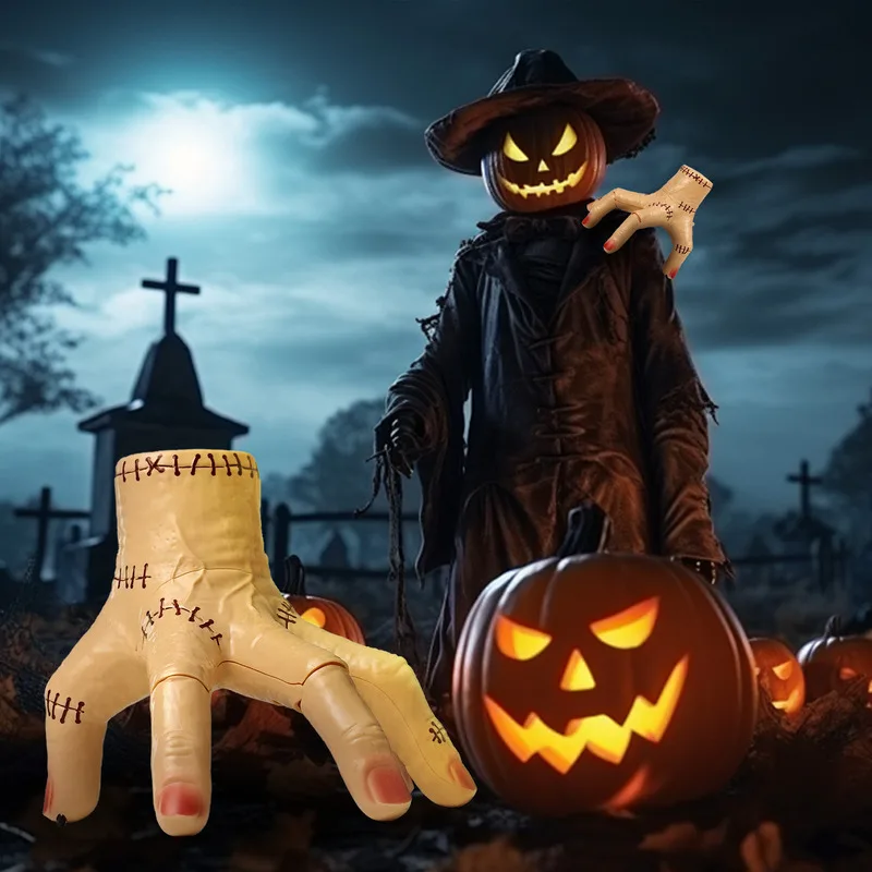 

Halloween Addamss Electic Model Hand Afunny Ghost Walking Severed Hand Prank Toys Horror Hands Models With Light And Music