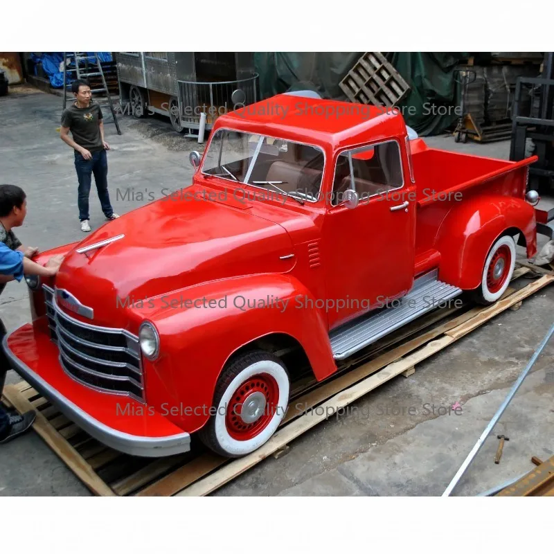 Vintage American Car Model Decorative Strips Metal Crafts Creative Home Iron Artwork for Retro Automotive Theme