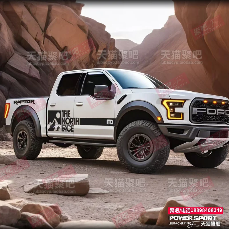 ملصق سيارة تعديل مظهر الجسم ملحقات ملصق حائط من الفينيل الرياضي لسيارة Ford Raptor F150
